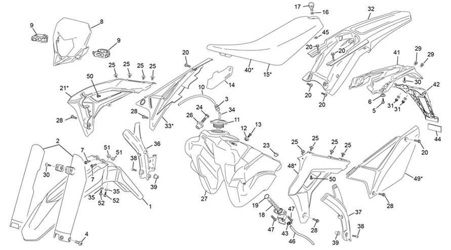 plastiques [300 SE FACTORY [2022 [Enduro]]]
