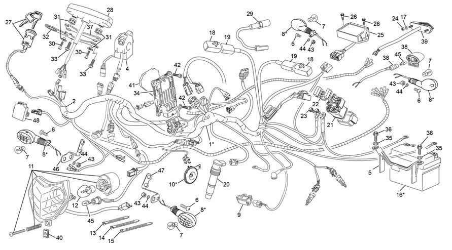 faisceau électrique [300 SEF FACTORY [2022 [Enduro]]]