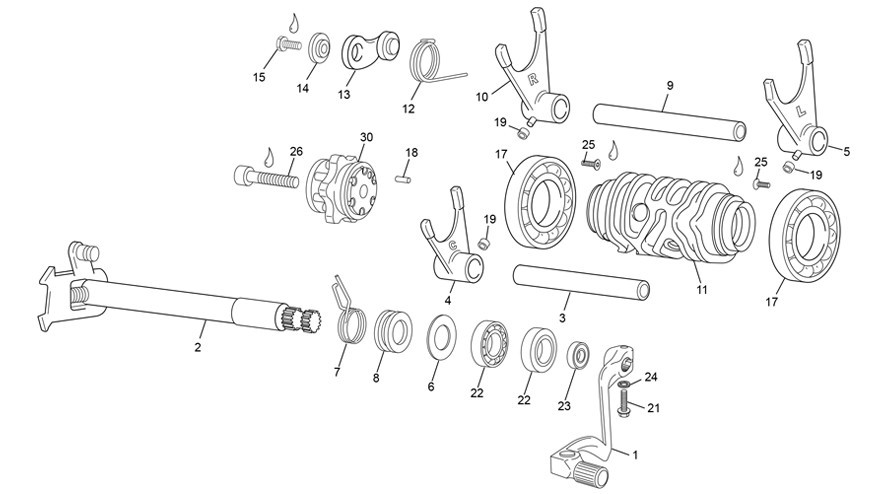 sélecteur [250 SEF-R RACING [2020 [Enduro]]]