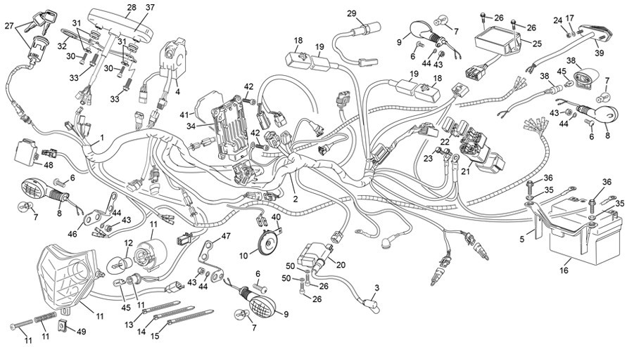 faisceau électrique [250 SE FACTORY [2020 [Enduro]]]