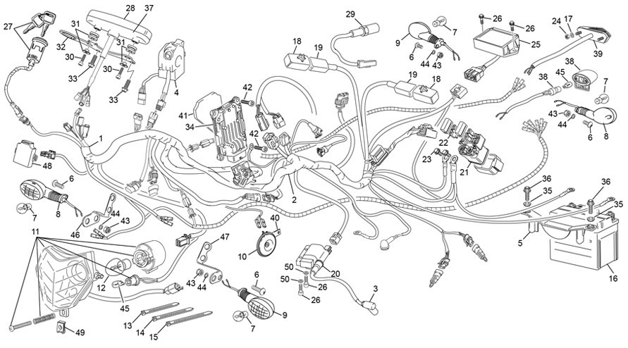 faisceau électrique [250 SE-R RACING [2020 [Enduro]]]