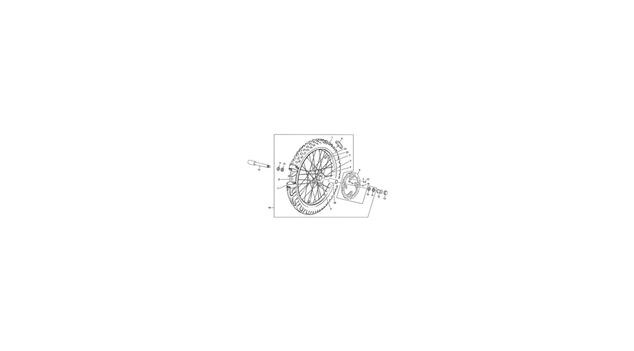 roue avant [125 SE-R  RACING [2020 [Enduro]]]