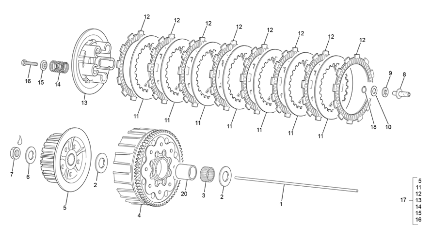 embrayage [125 SE-R  RACING [2020 [Enduro]]]