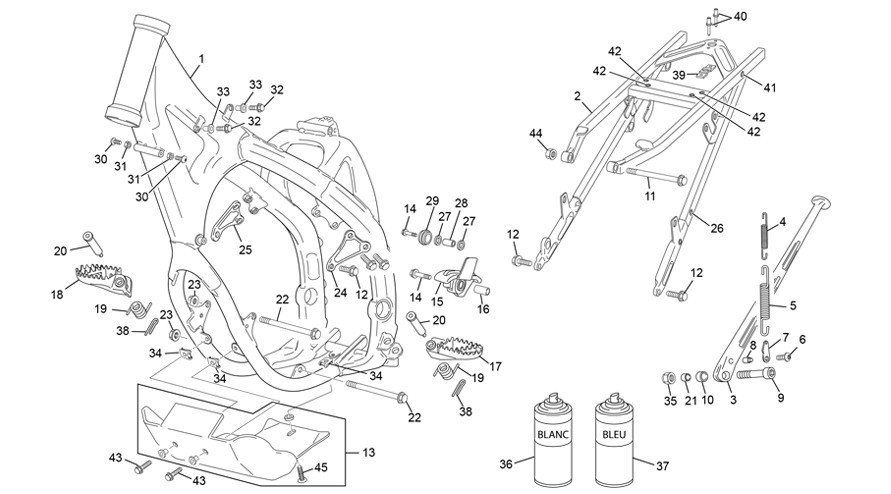 cadre [450 SEF FACTORY [2020 [Enduro]]]