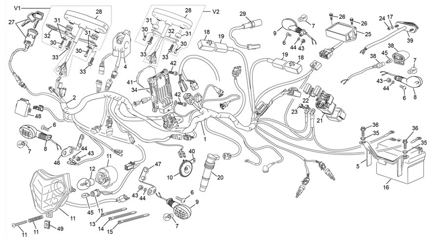 faisceau électrique [450 SEF FACTORY [2020 [Enduro]]]
