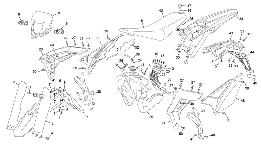 plastiques [450 SEF FACTORY [2020 [Enduro]]]