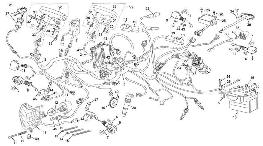 faisceau électrique [500 SEF FACTORY [2020 [Enduro]]]