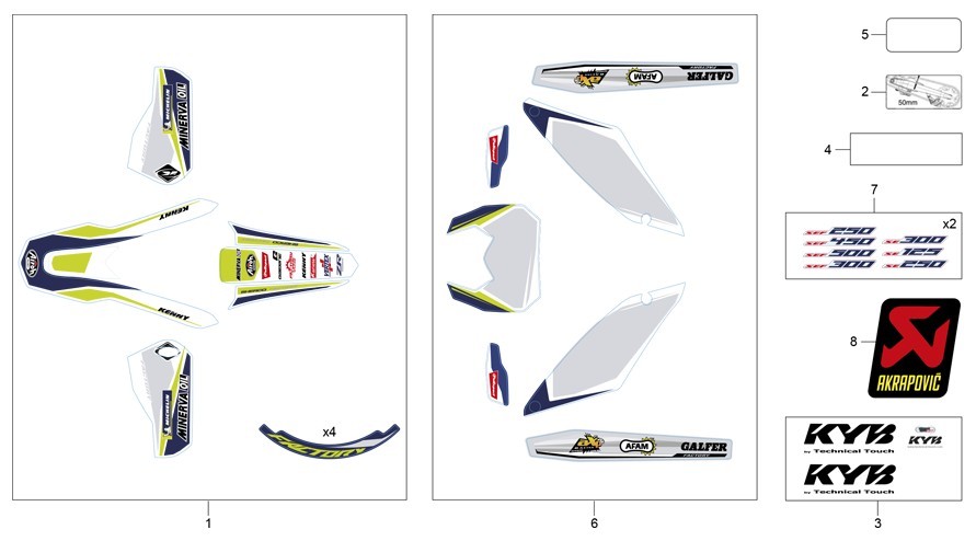 adhésifs [500 SEF FACTORY [2020 [Enduro]]]