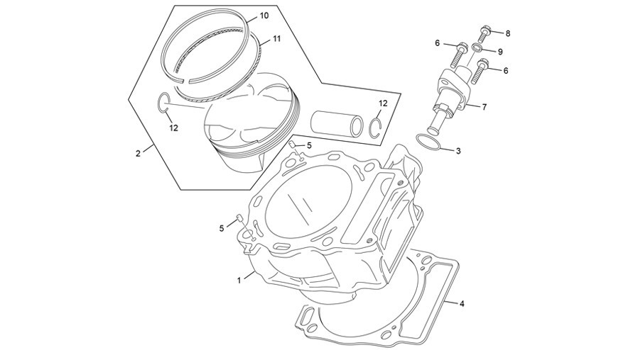 cylindre [500 SEF FACTORY [2020 [Enduro]]]