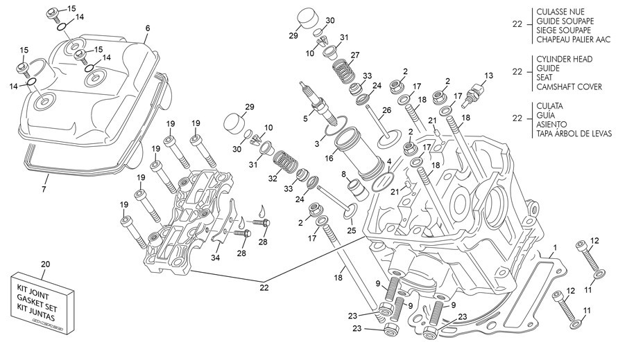 culasse [500 SEF FACTORY [2020 [Enduro]]]