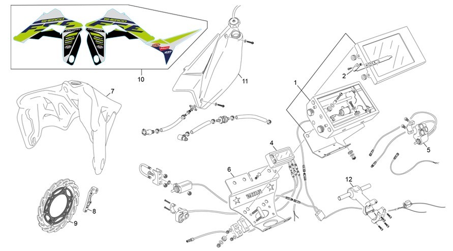 kit rally light [500 SEF FACTORY [2020 [Enduro]]]