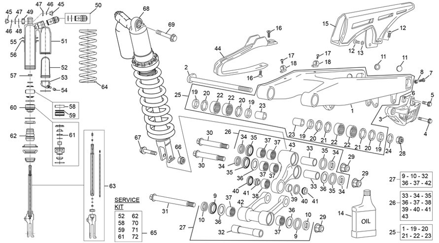 amortisseur - bras oscillant [125 SE FACTORY [2020 [Enduro]]]