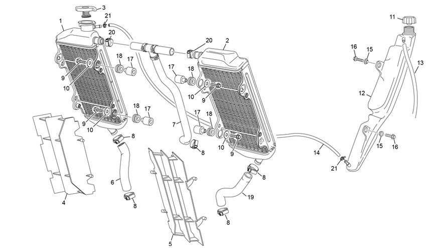 radiateur [125 SE FACTORY [2020 [Enduro]]]