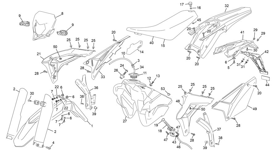 plastiques [300 SE FACTORY [2020 [Enduro]]]
