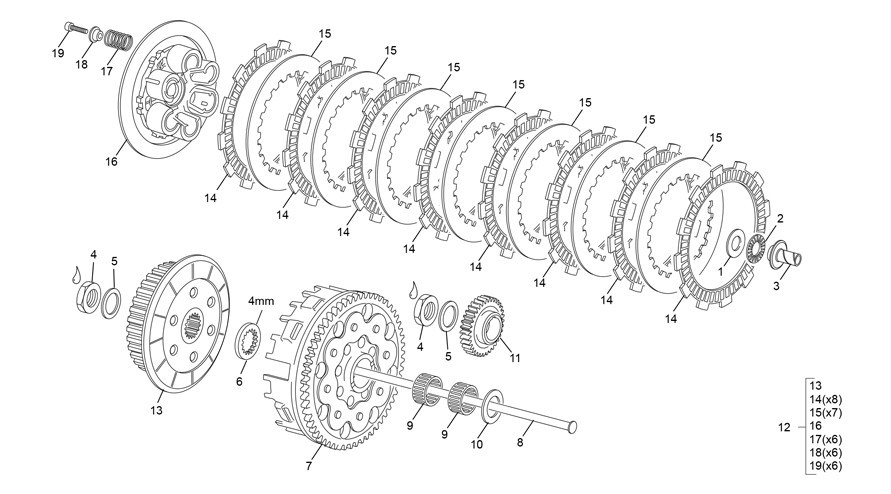 embrayage [300 SE FACTORY [2020 [Enduro]]]