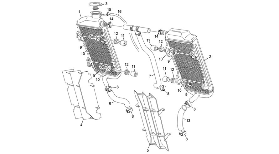 radiateur [300 SE-R RACING [2020 [Enduro]]]