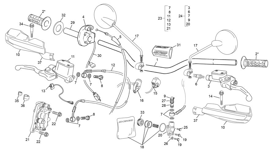guidon [450 SEF FACTORY [2019 [Enduro]]]