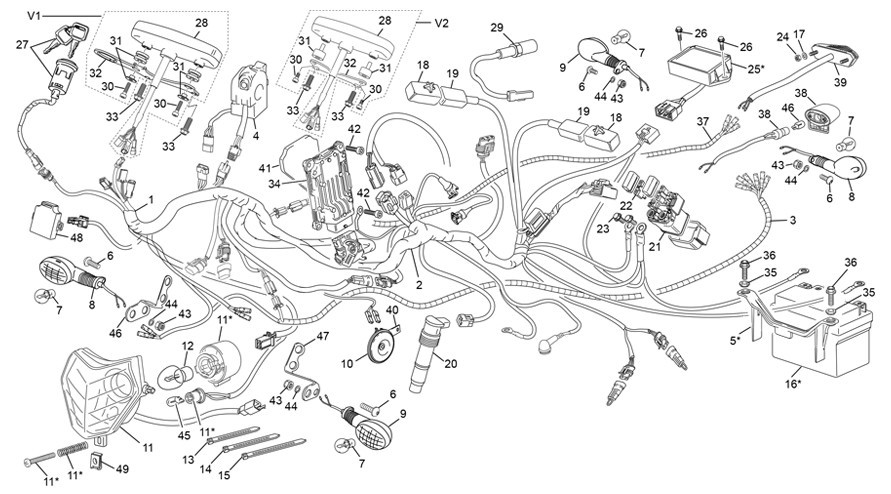 faisceau électrique [250 SEF FACTORY [2019 [Enduro]]]