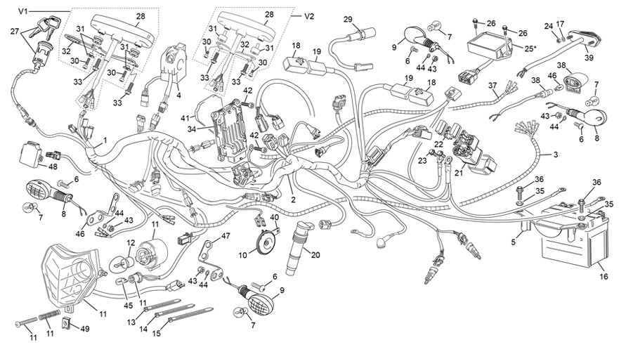 faisceau électrique [500 SEF-R RACING [2019 [Enduro]]]