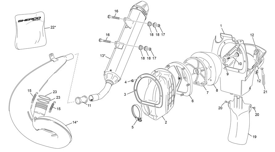 boite à air - echappement [300 SE-R RACING [2019 [Enduro]]]