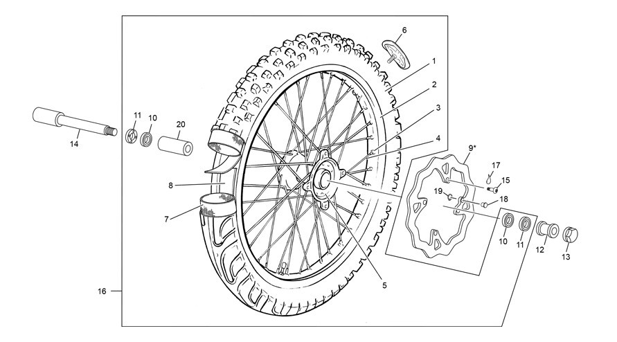 roue avant [300 SEF-FACTORY [2018 [Enduro]]]