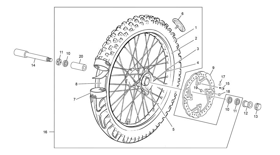 roue avant [450 SEF-SD [2017 [Enduro]]]