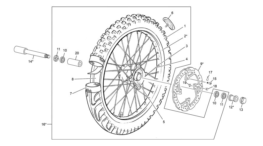 roue avant [300 SEF-FACTORY [2017 [Enduro]]]
