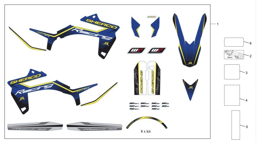 adhésifs [250 SE [2016 [Enduro]]]