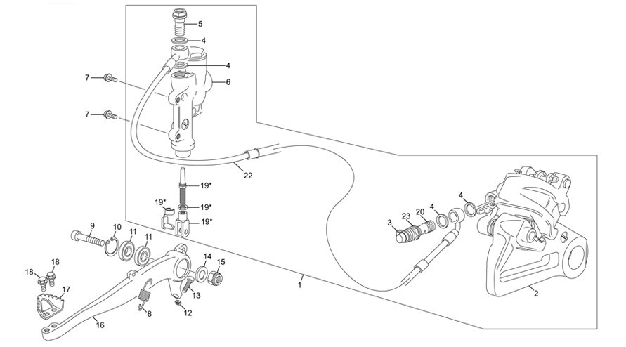frein arrière [SE 450 FACTORY [2016 [Enduro]]]