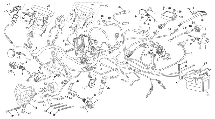 faisceau électrique [250 SEF-R [2016 [Enduro]]]