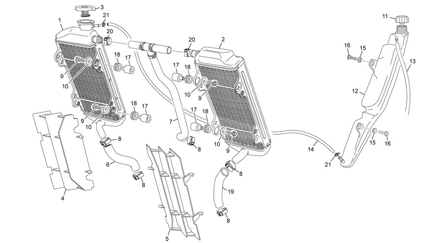 radiateur [250 SE [2015 [Enduro]]]