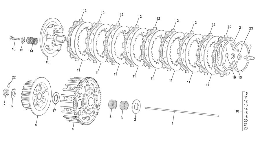embrayage [250 SEF [2015 [Enduro]]]