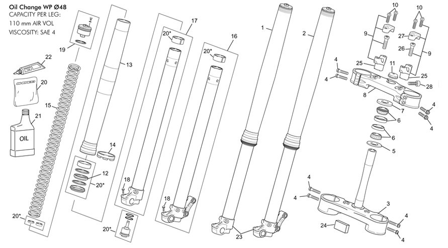 fourche wp [450 SEF Factory [2015 [Enduro]]]
