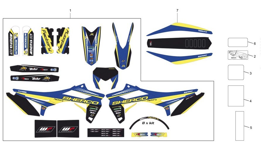 adhésifs [450 SEF Factory [2015 [Enduro]]]