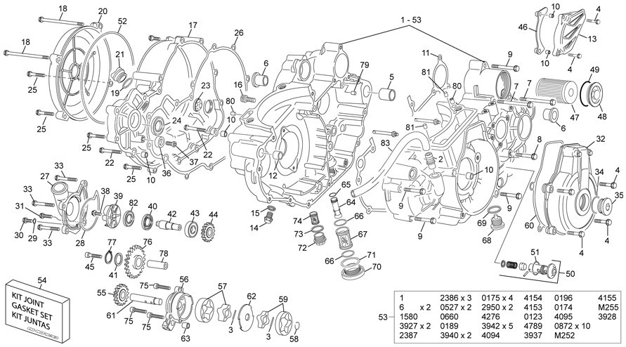 carters centraux [450 SEF Factory [2015 [Enduro]]]