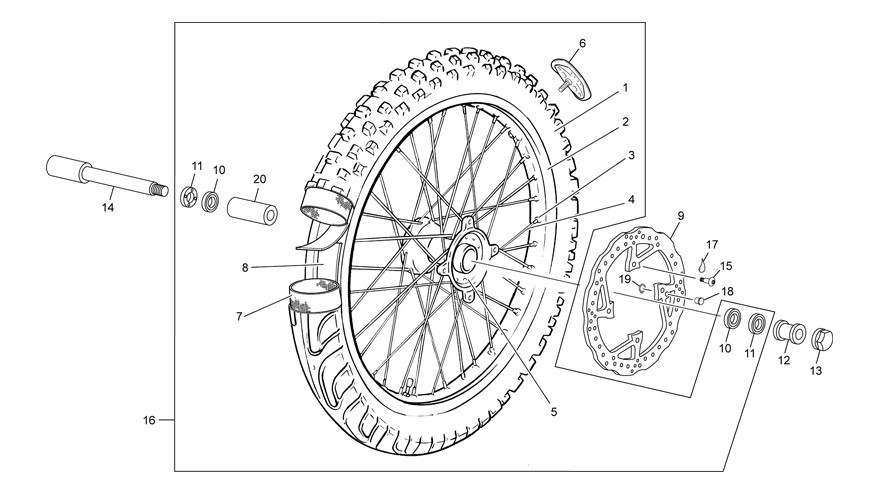 roue avant [300 SEF [2015 [Enduro]]]