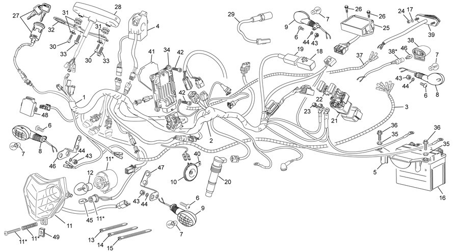 faisceau électrique [300 SEF-R [2015 [Enduro]]]