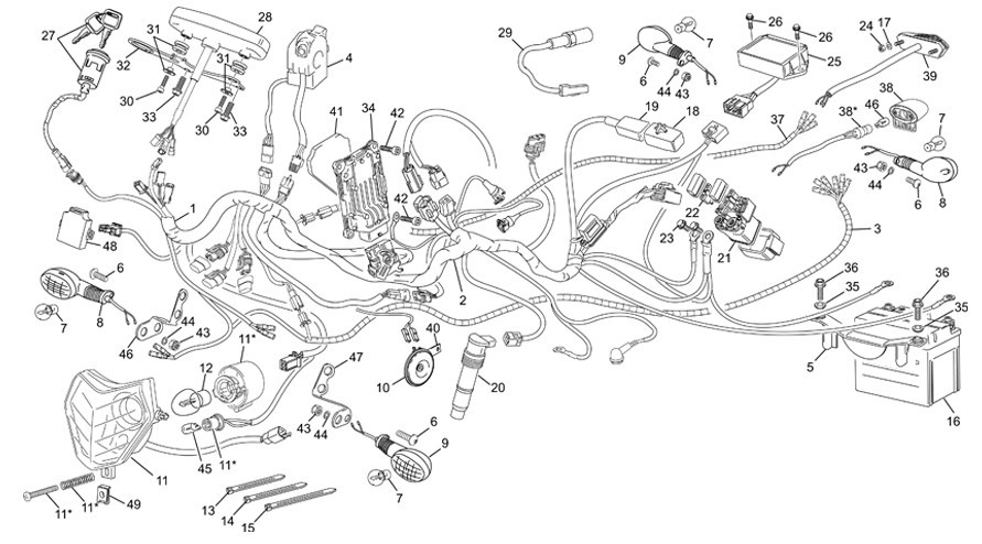 faisceau électrique [250 SE-F Factory [2014 [Enduro]]]