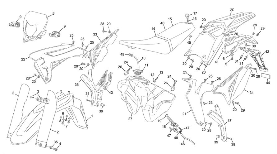 plastiques [300 SE FACTORY [2014 [Enduro]]]