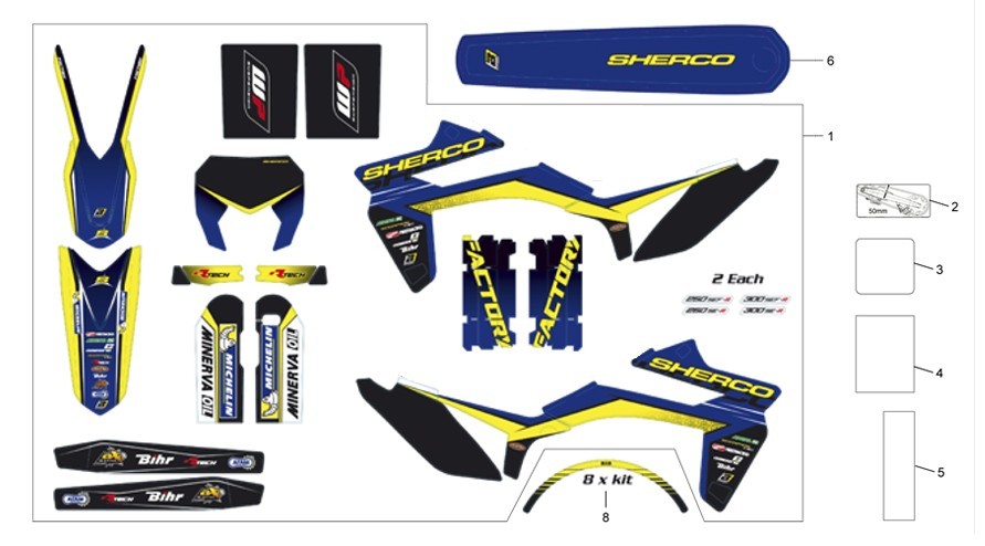 adhésifs [300 SE FACTORY [2014 [Enduro]]]