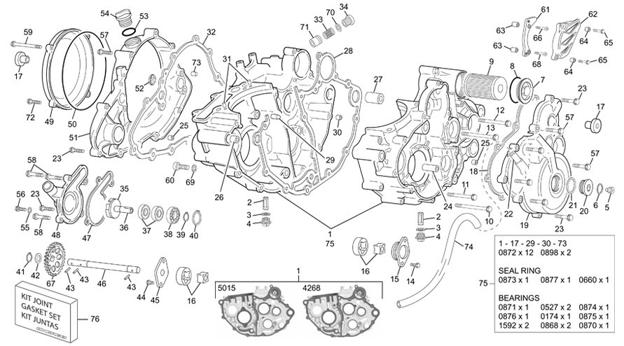 groupe carters [300 SE-F Factory [2014 [Enduro]]]
