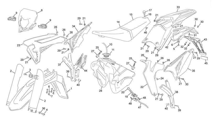plastiques [300 SE [2014 [Enduro]]]
