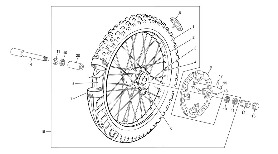 roue avant [300 SE-R [2014 [Enduro]]]
