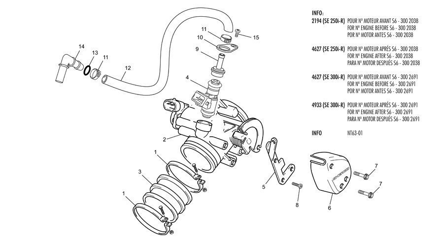corps d'injection [2.5 i-F [2013 [Enduro]]]