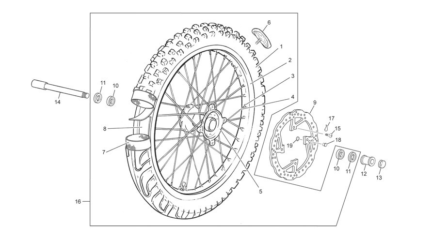 roue avant [2.5 i [2012 [Enduro]]]