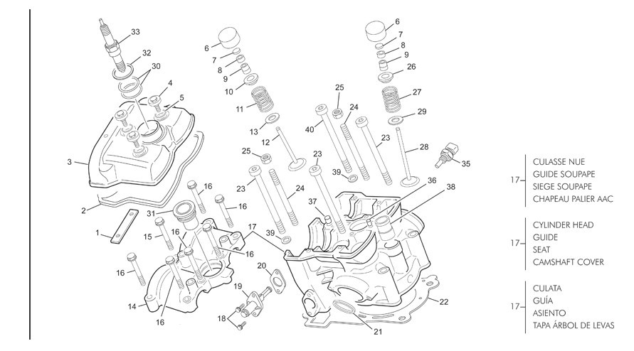 culasse [2.5 i-R [2012 [Enduro]]]