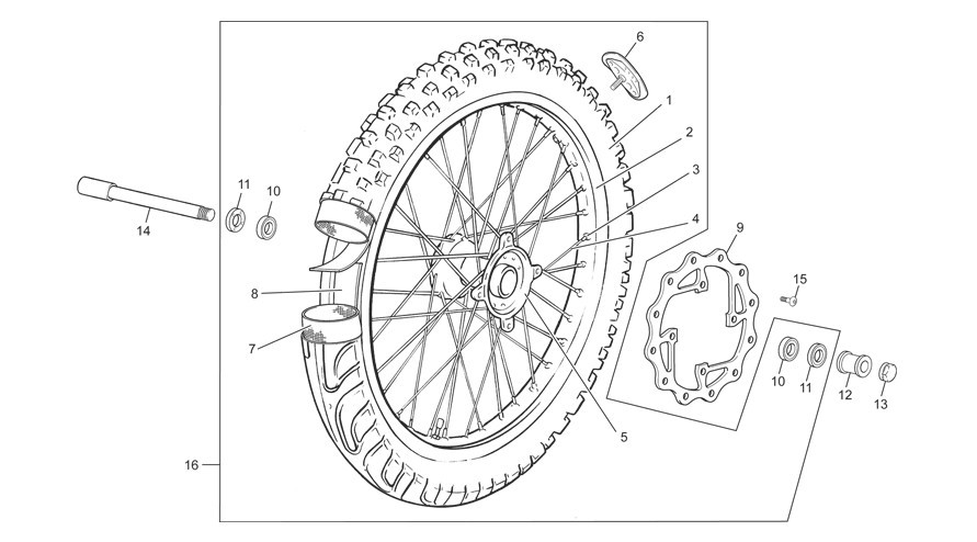 roue avant [4.5i-R [2012 [Enduro]]]