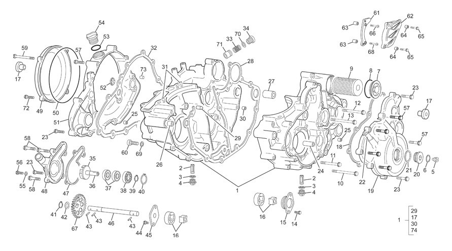 groupe carters [3.0 i-R [2012 [Enduro]]]
