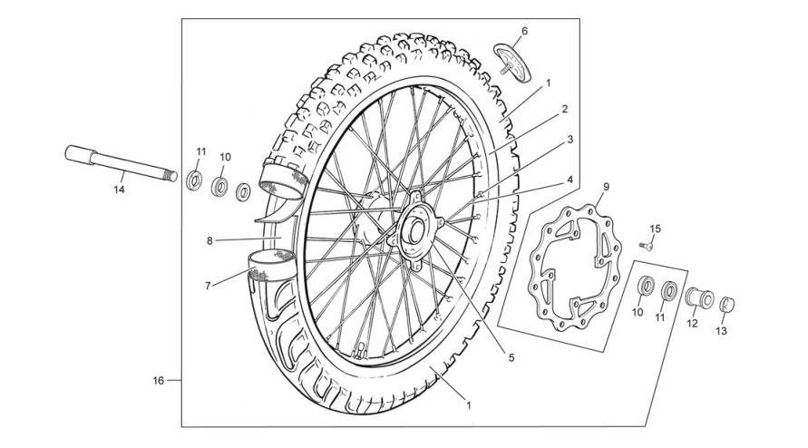 roue avant [SE 5.1i F [2011 [Enduro]]]