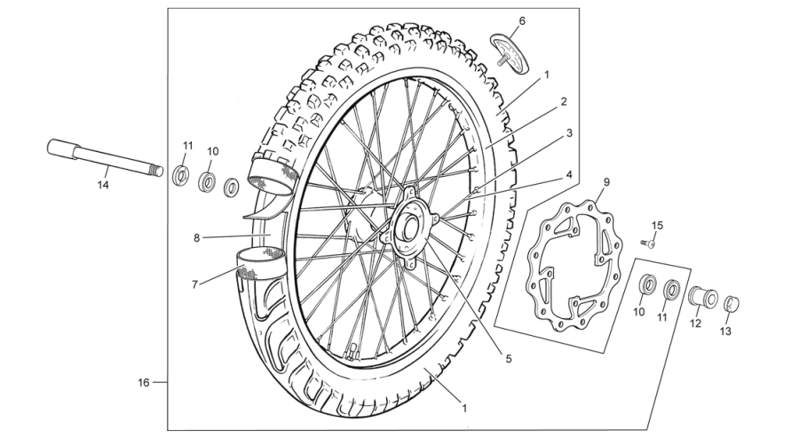 roue avant [2.5i -FR [2011 [Enduro]]]